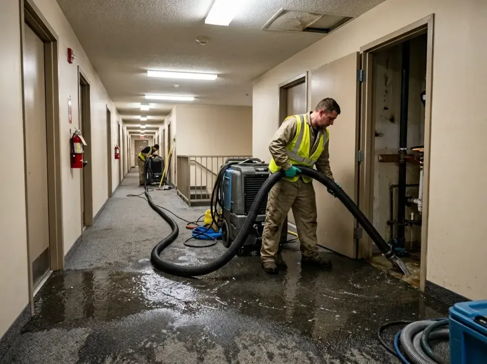multi-unit-apartment-hallway-f-005 — frequently asked questions, Emergency Burst Pipe Water Extraction & Removal in Timber P…